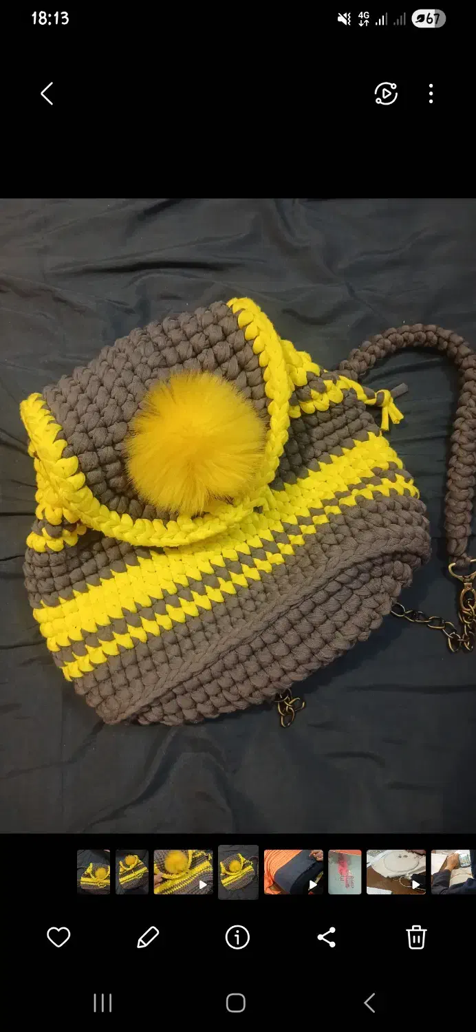 کوله پشتی دست بافت|کیف، کفش، کمربند|اصفهان, سپاهانشهر|دیوار