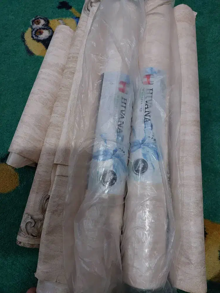 کاغذ دیواری سه بسته کامل فقط یک میلیون تومن|مصالح و تجهیزات ساختمان|خرمشهر, |دیوار