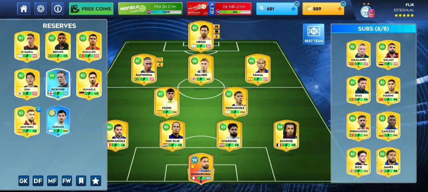 اکانت دریم لیگ|کنسول، بازی ویدئویی و آنلاین|شیراز, سیاه سنگ|دیوار