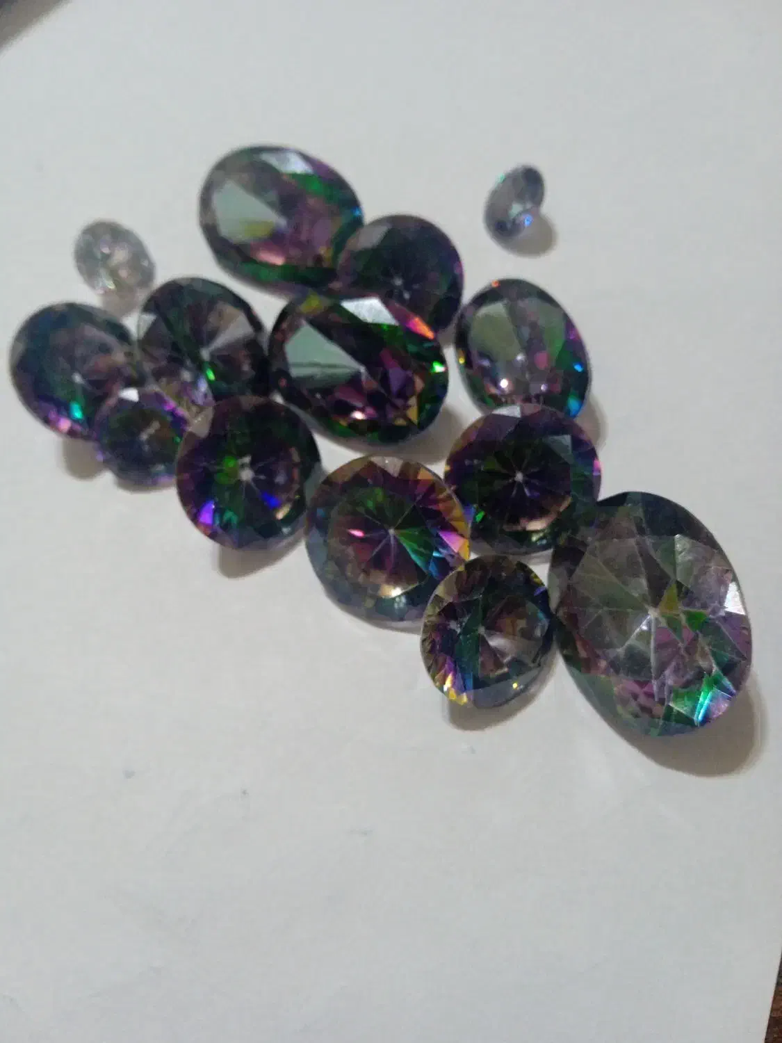 نگین توپاز هفت رنگ تایلندی|جواهرات|سنندج, |دیوار