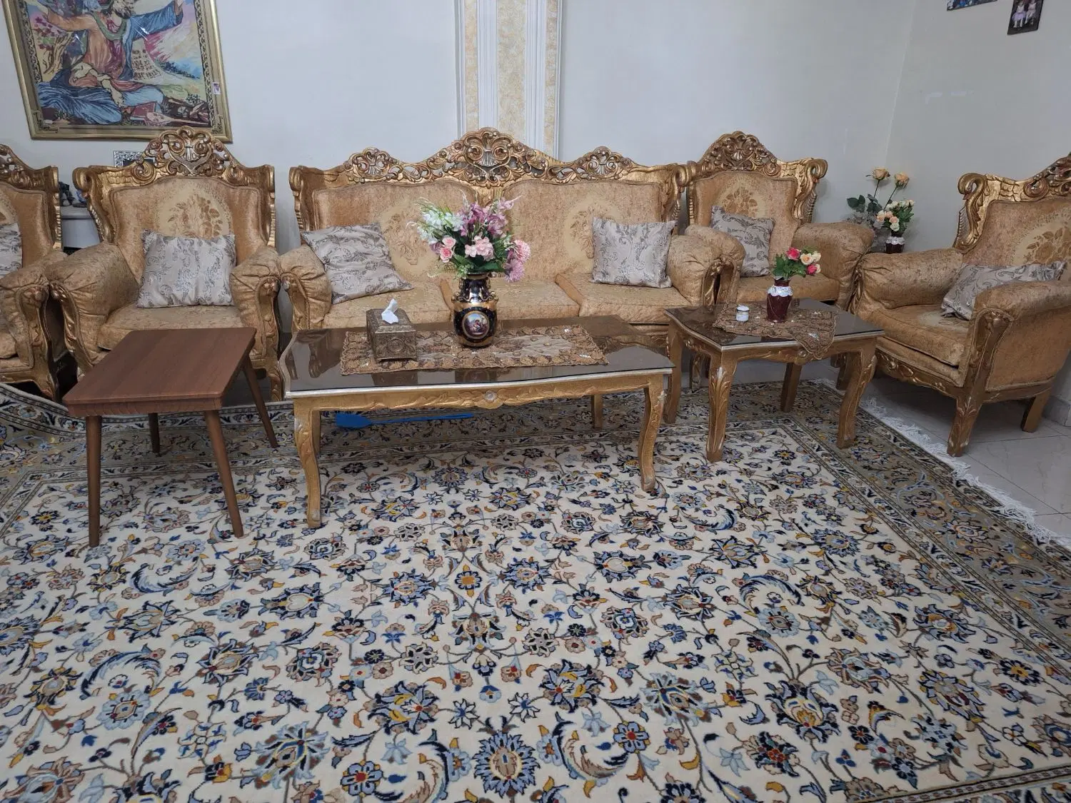 فروش یا معاوضه مبل کار کرده با نو سه دست مبل|مبلمان خانگی و میز عسلی|تهران, شهر زیبا|دیوار