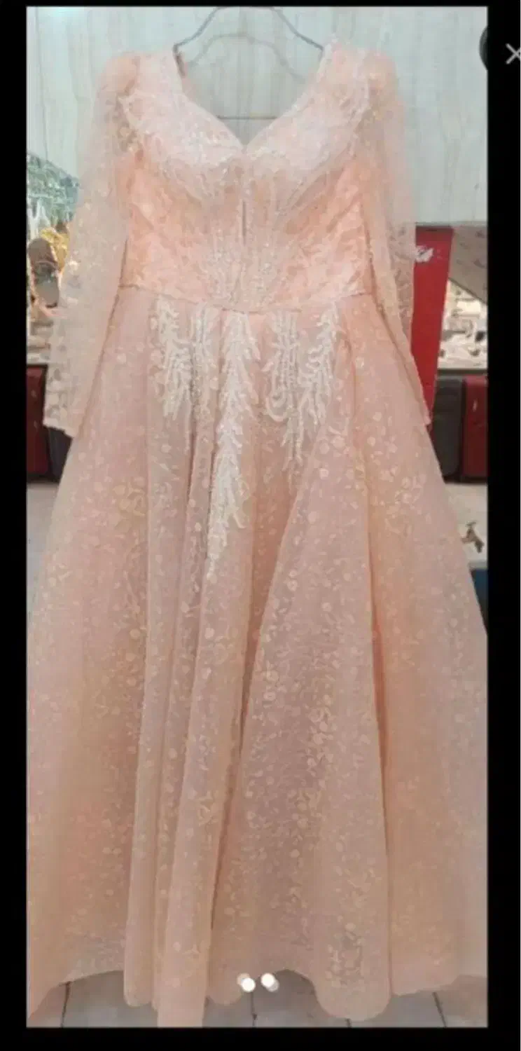 پیراهن لباس نامزدی مجلسی عقد فری۳۶ ۳۸ ۴۰ ۴۲|لباس|بومهن, |دیوار