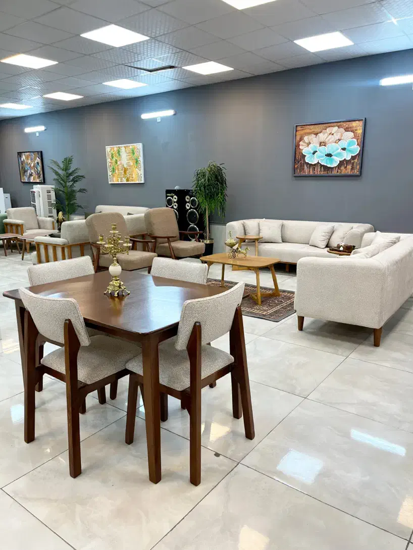 مبل ۸نفره با غذاخوری|مبلمان خانگی و میز عسلی|ساوه, |دیوار