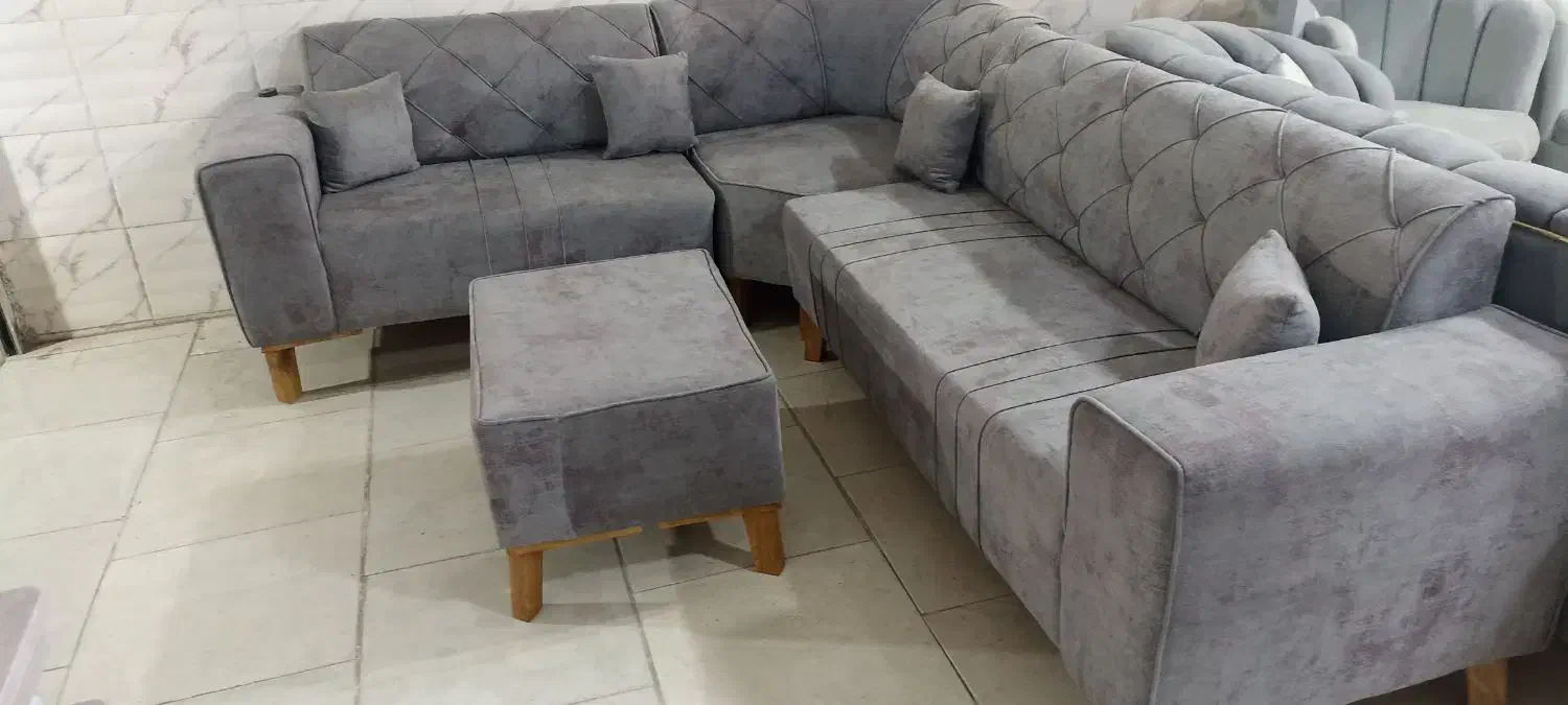 مبل راحتی طرح ال ۶ نفره به همراه میز مبلی|مبلمان خانگی و میز عسلی|تربتحیدریه, رجایی|دیوار