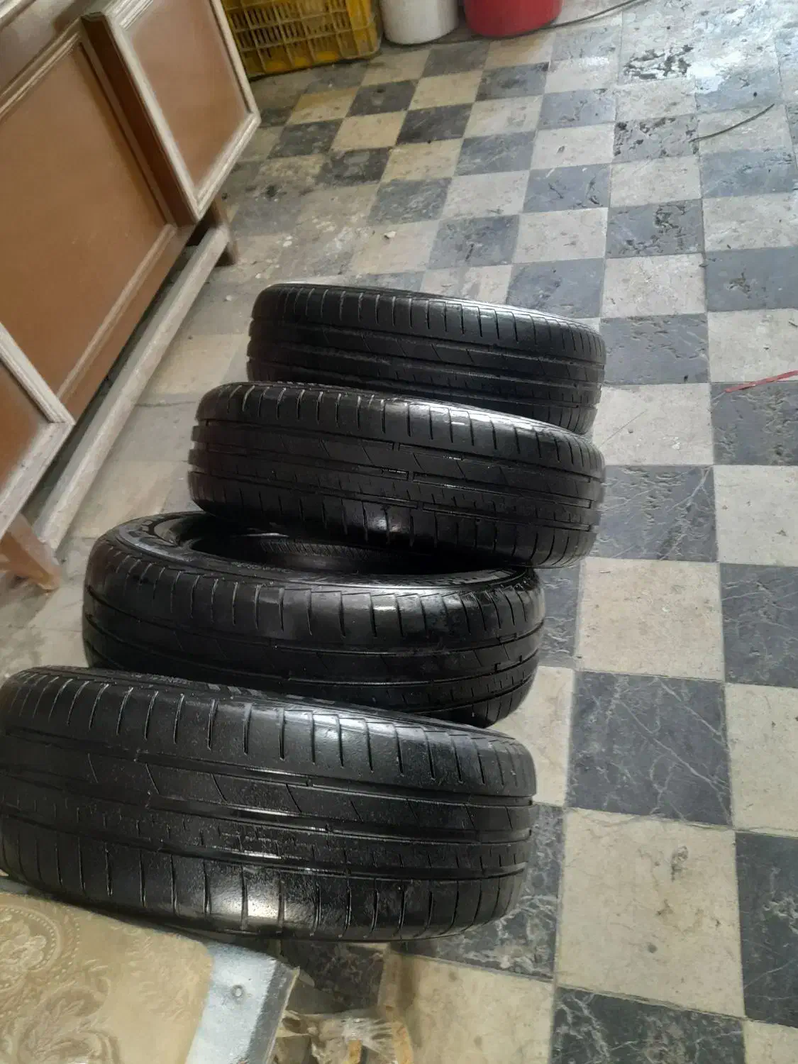 چهار حلقه لاستیک کاپشن ۶۰درصد ۱۷۵،۷۰،۱۳|قطعات یدکی و لوازم جانبی|همدان, |دیوار