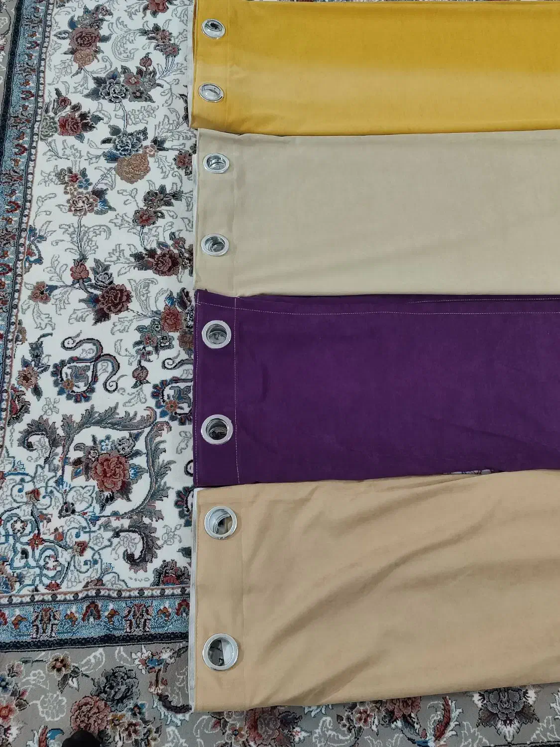 پرده میکرو شیک و اسپرت همراه با چوب پرده و سرب نو|پرده، رانر، رومیزی|بروجرد, |دیوار