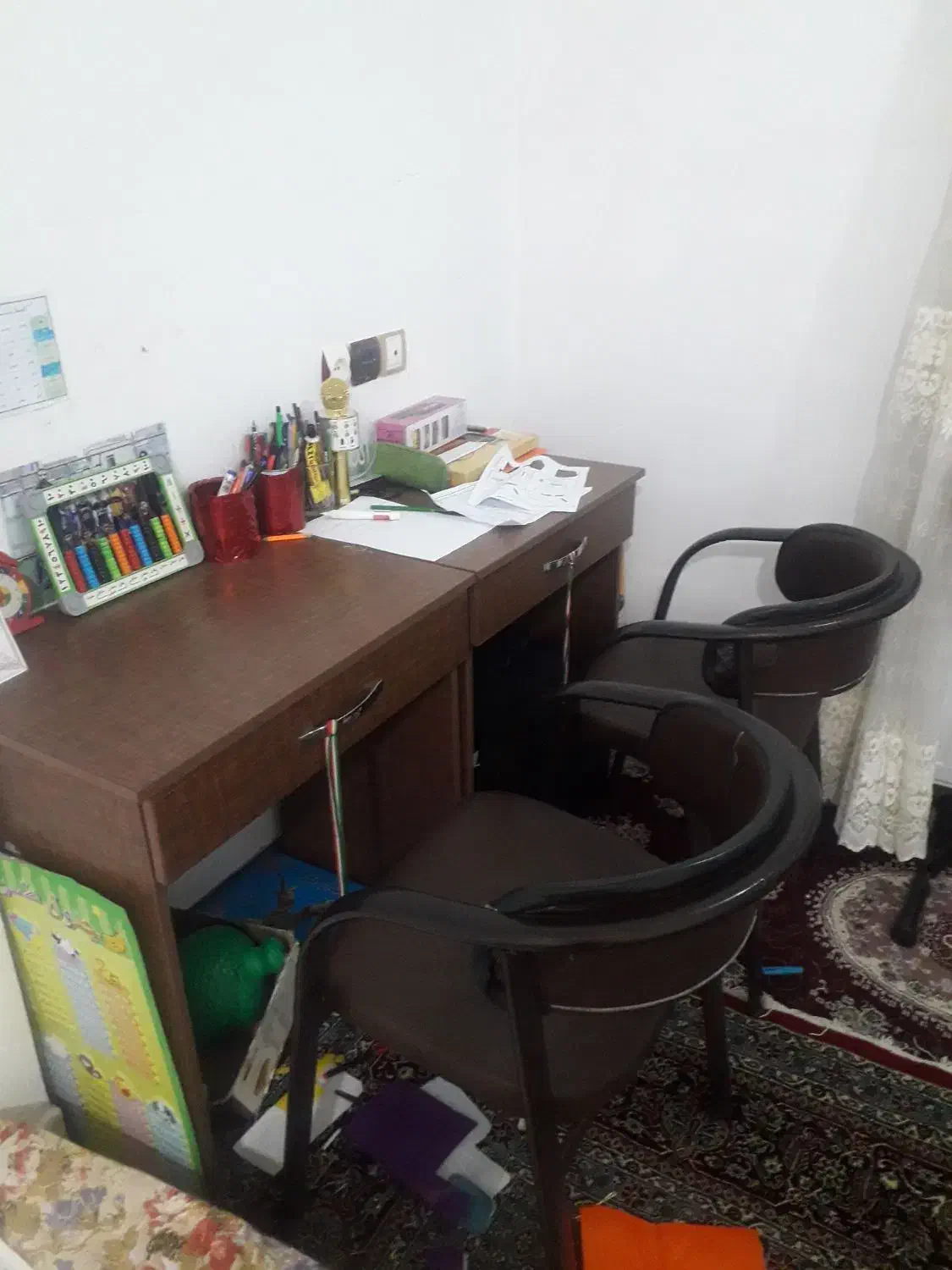 ۲ عدد میز تحریر ام دی اف ترک.سفارشی|میز تحریر و کامپیوتر|سنندج, |دیوار