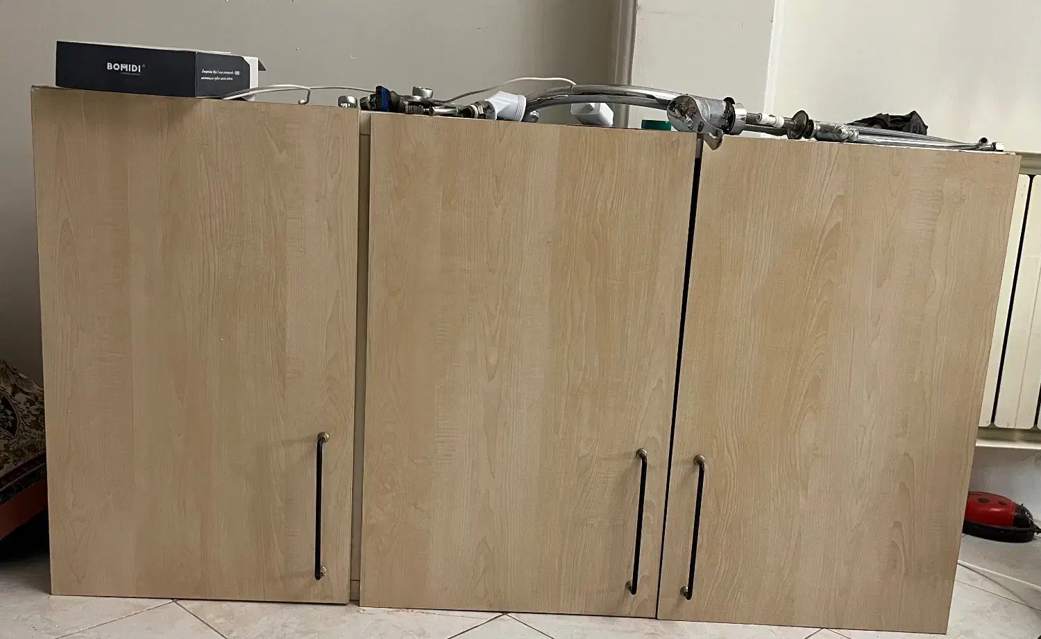 کابینت فلزی درب mdf همراه سینک و آبچکون و سیفون نو|مصالح و تجهیزات ساختمان|تهران, شهرک کوهسار|دیوار