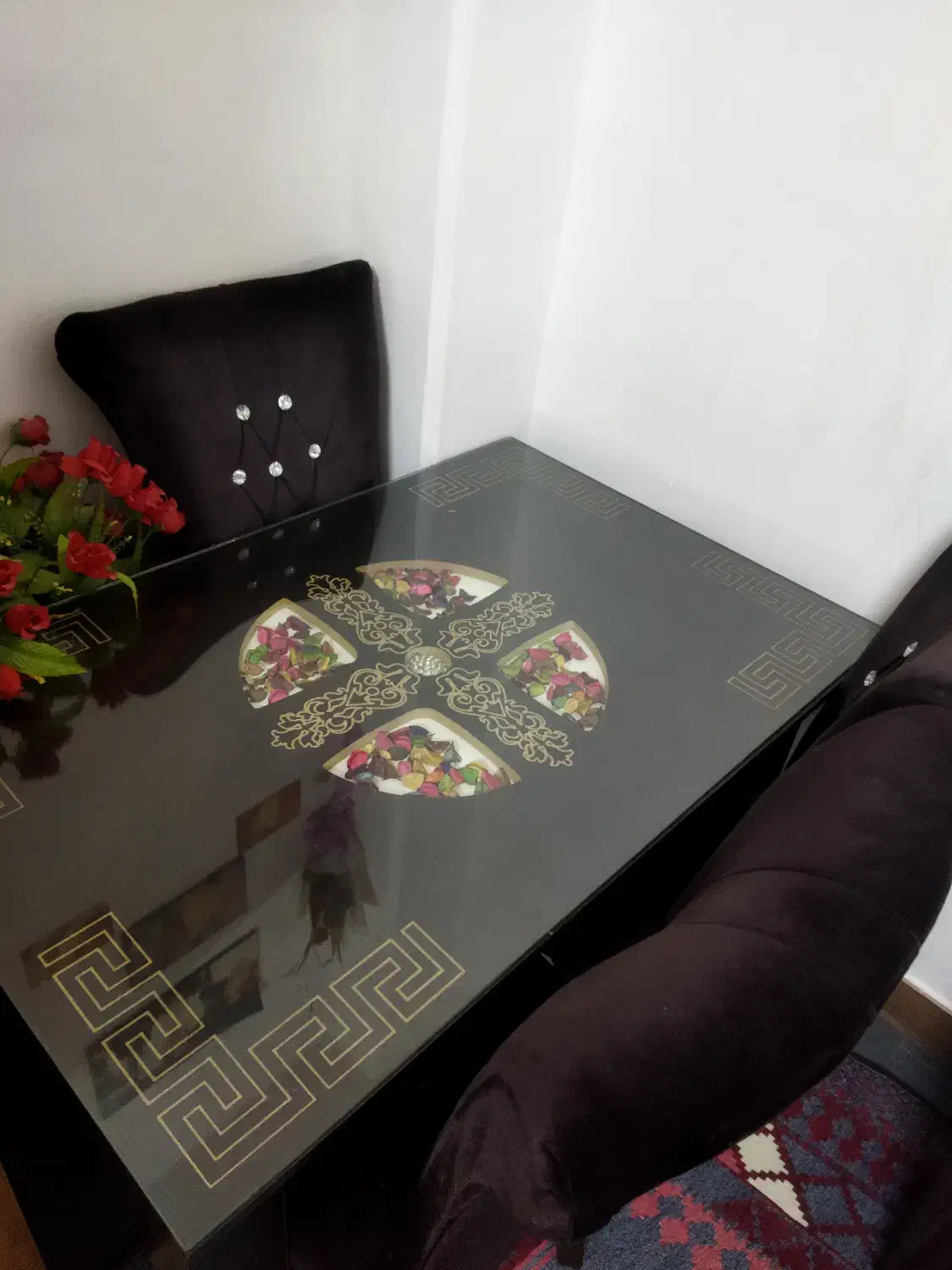 میز نهار خوری چهار نفری|میز و صندلی غذاخوری|سراب, |دیوار