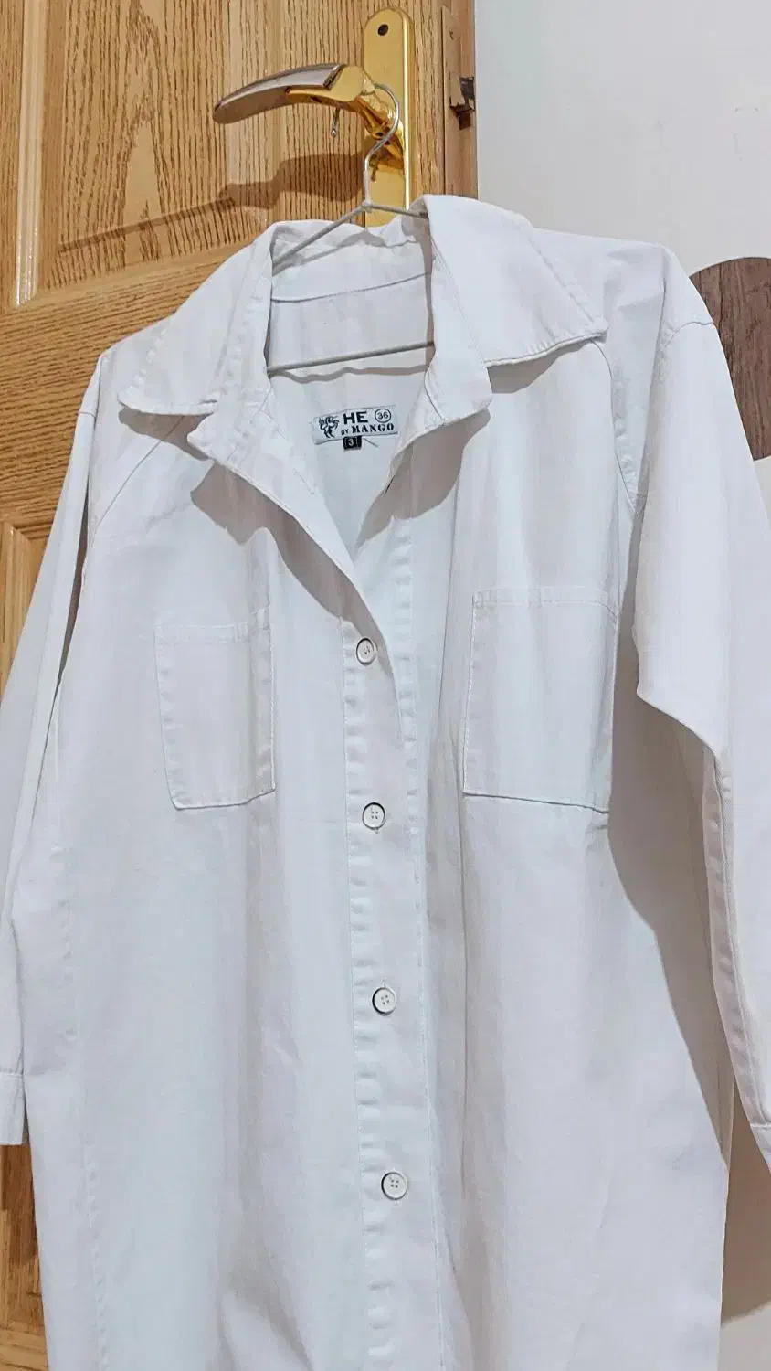 مانتو جین کتان سفید|لباس|اهواز, سلطانمنش|دیوار