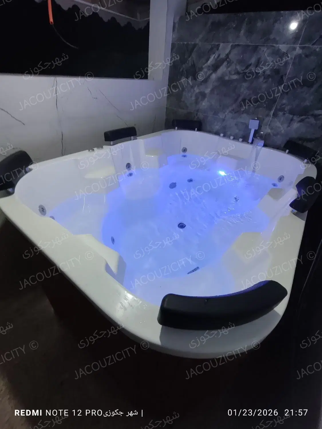 وان جکوزی نفره ورق اکریلیک 210*150 تیپ ۲|لوازم حمام|تهران, کامرانیه|دیوار