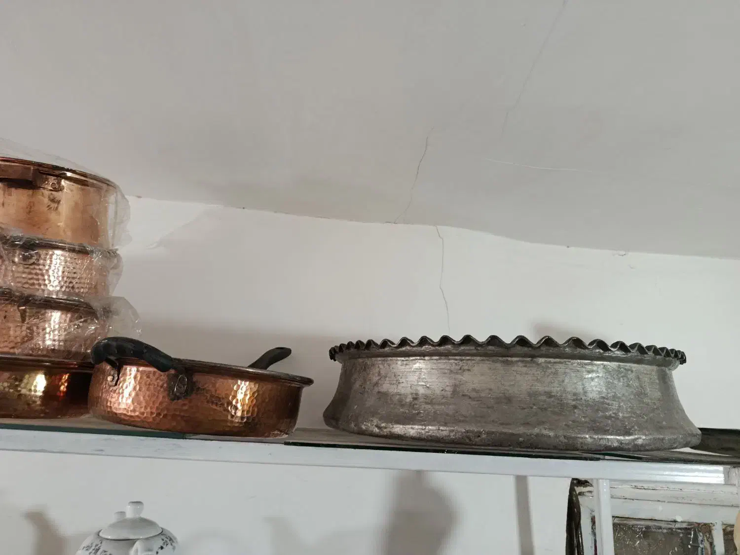 ظروف مسی نو و قدیمی|ظروف پختوپز|خرمدره, |دیوار