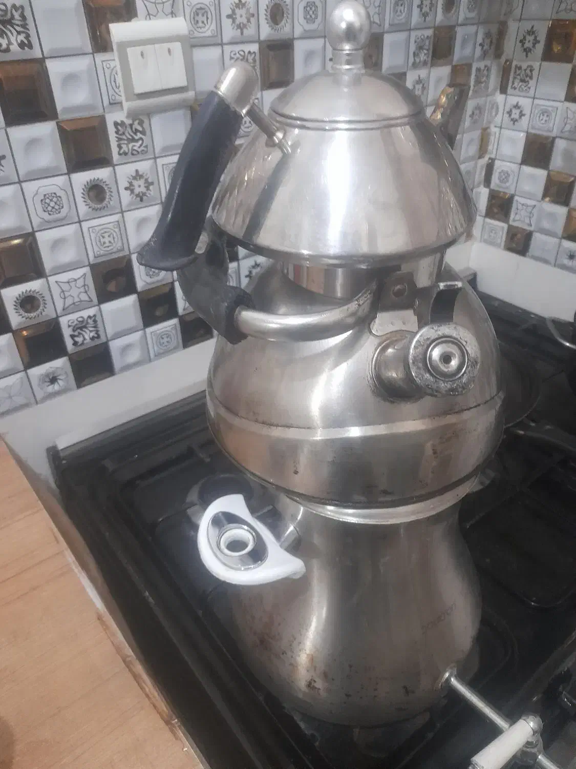 کتری رو اجاقی ۳ تیکه|قوری، کتری، قهوهساز دستی|نظرآباد, نظرآباد|دیوار