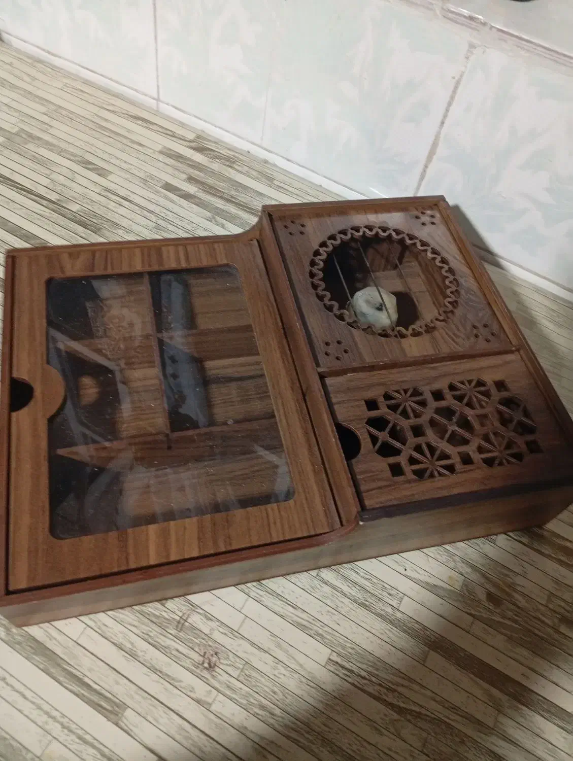 باکس چوبی دمنوش|ظروف سرو و پذیرایی|الشتر, |دیوار