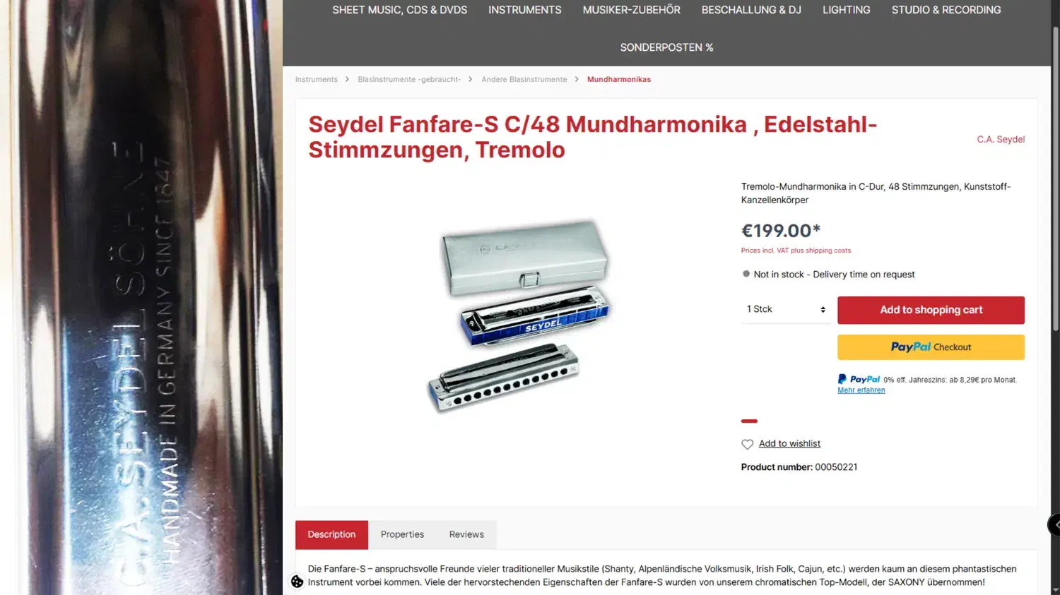 فروش دو عدد هارمونیکای اصل و درجه یک|سازهای بادی|کرج, حیدرآباد|دیوار