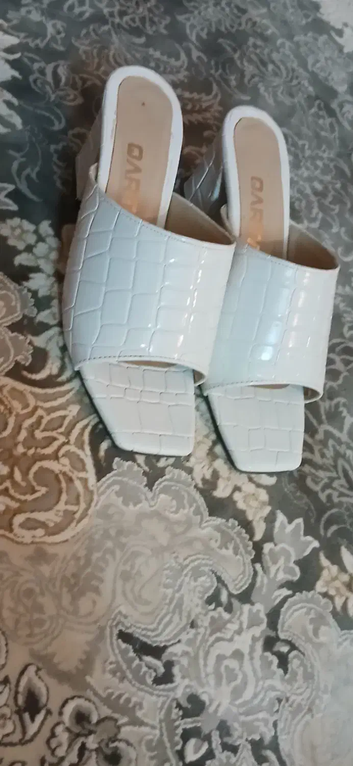 دمپایی سفید مجلسی|کیف، کفش، کمربند|اردبیل, |دیوار