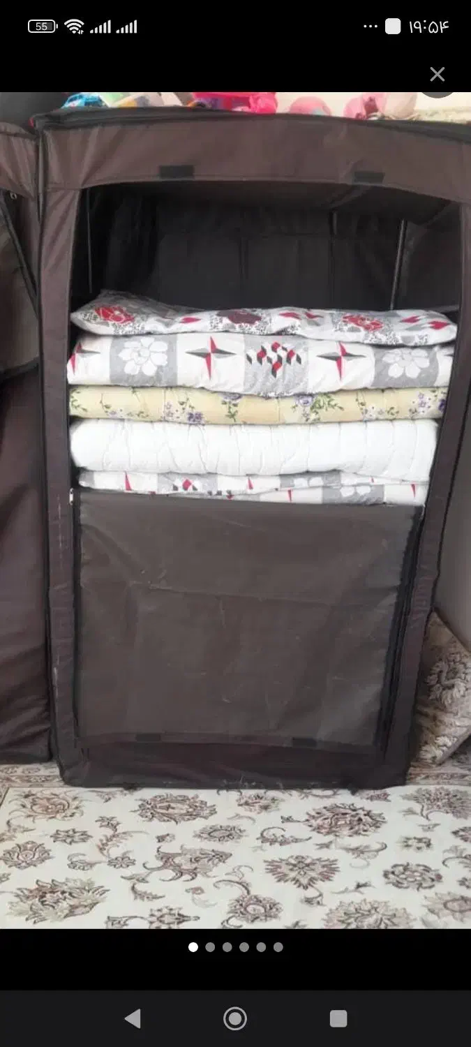 جارختخوابی فلزی پارچه برزنتی|جاکفشی، کمد، دراور|مشهد, پورسینا|دیوار