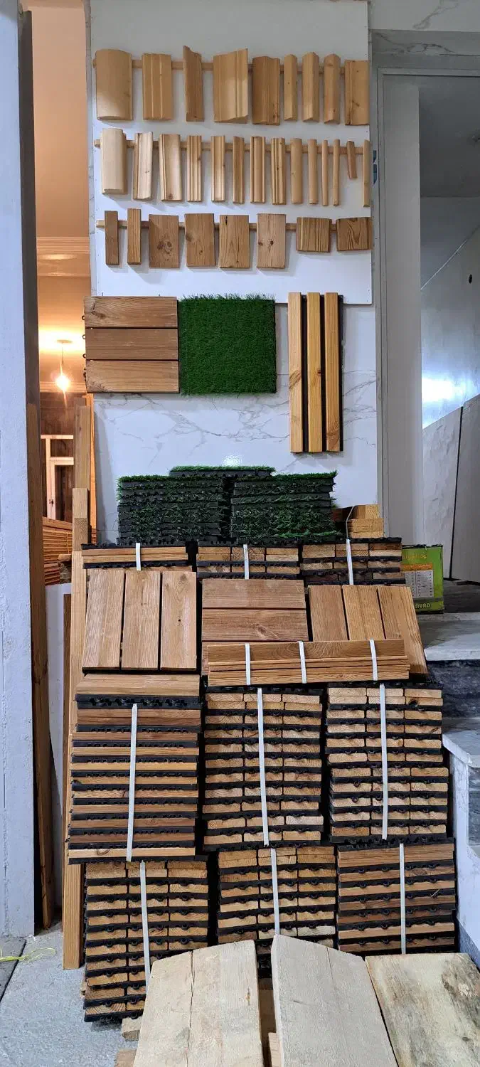 چوب روسی وترمو ،چمن مصنوعی، زوارآلات چندلایی|مصالح و تجهیزات ساختمان|اردبیل, |دیوار
