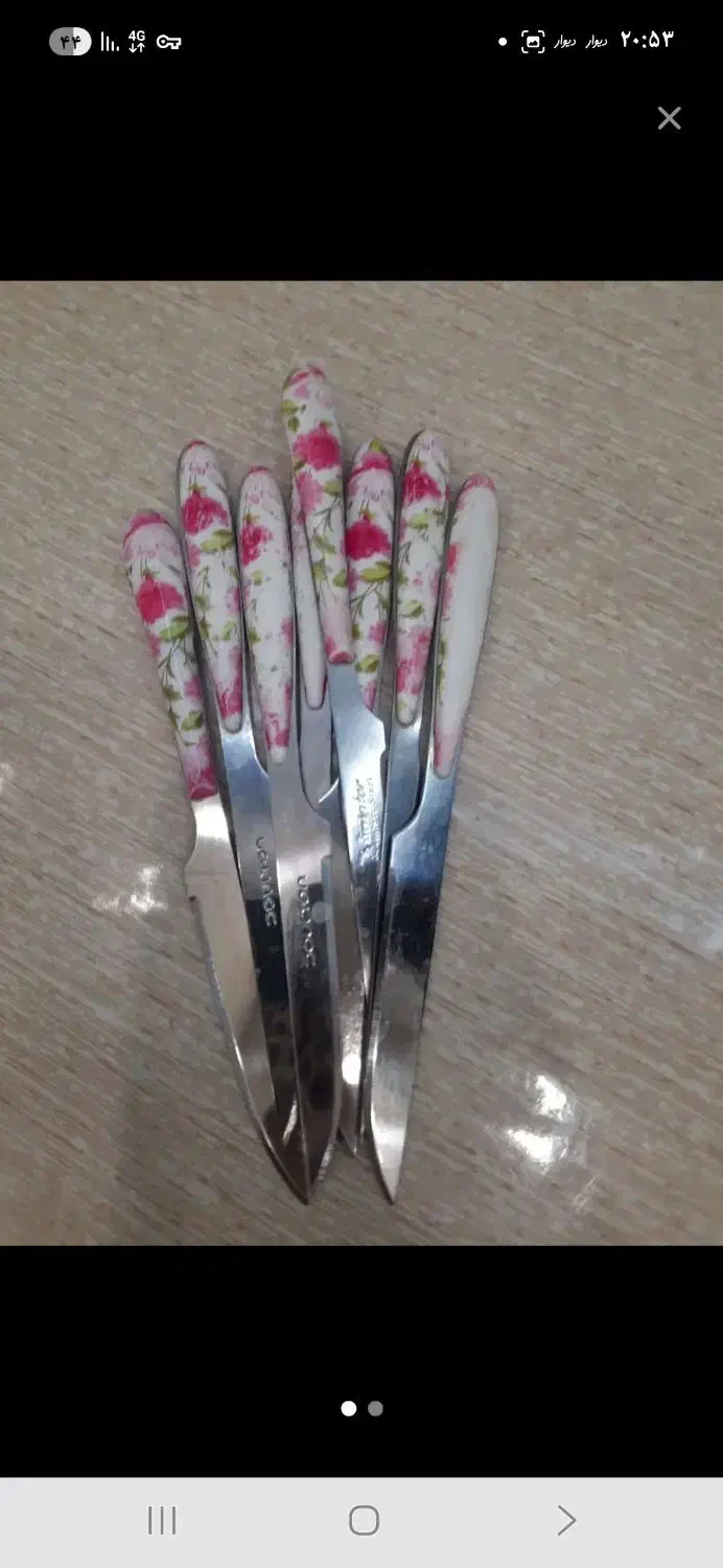 چاقو۳ دست بعضی هاش رنگش رفته جمعا فقط۳۰۰|ظروف پخت‌وپز|اردبیل, |دیوار