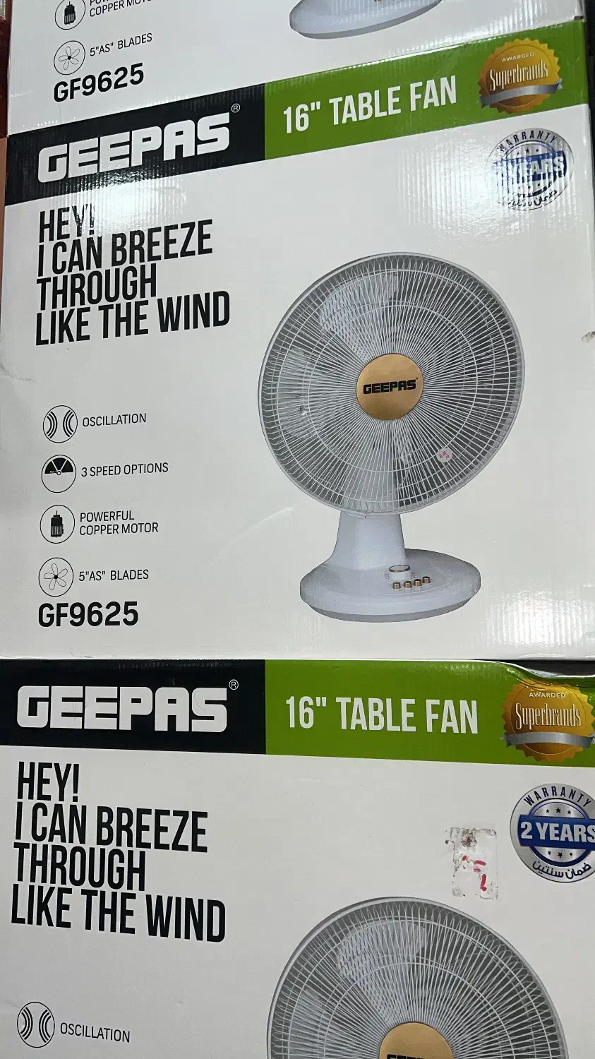 پنکه جیپاس مدل 9625|پنکه و تصفیهکنندهٔ هوا|شیراز, سیاه سنگ|دیوار