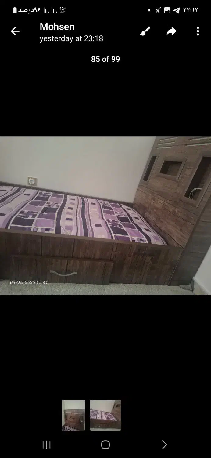 تخت نوجوان|تخت و سرویس خواب|تهران, پاسداران|دیوار