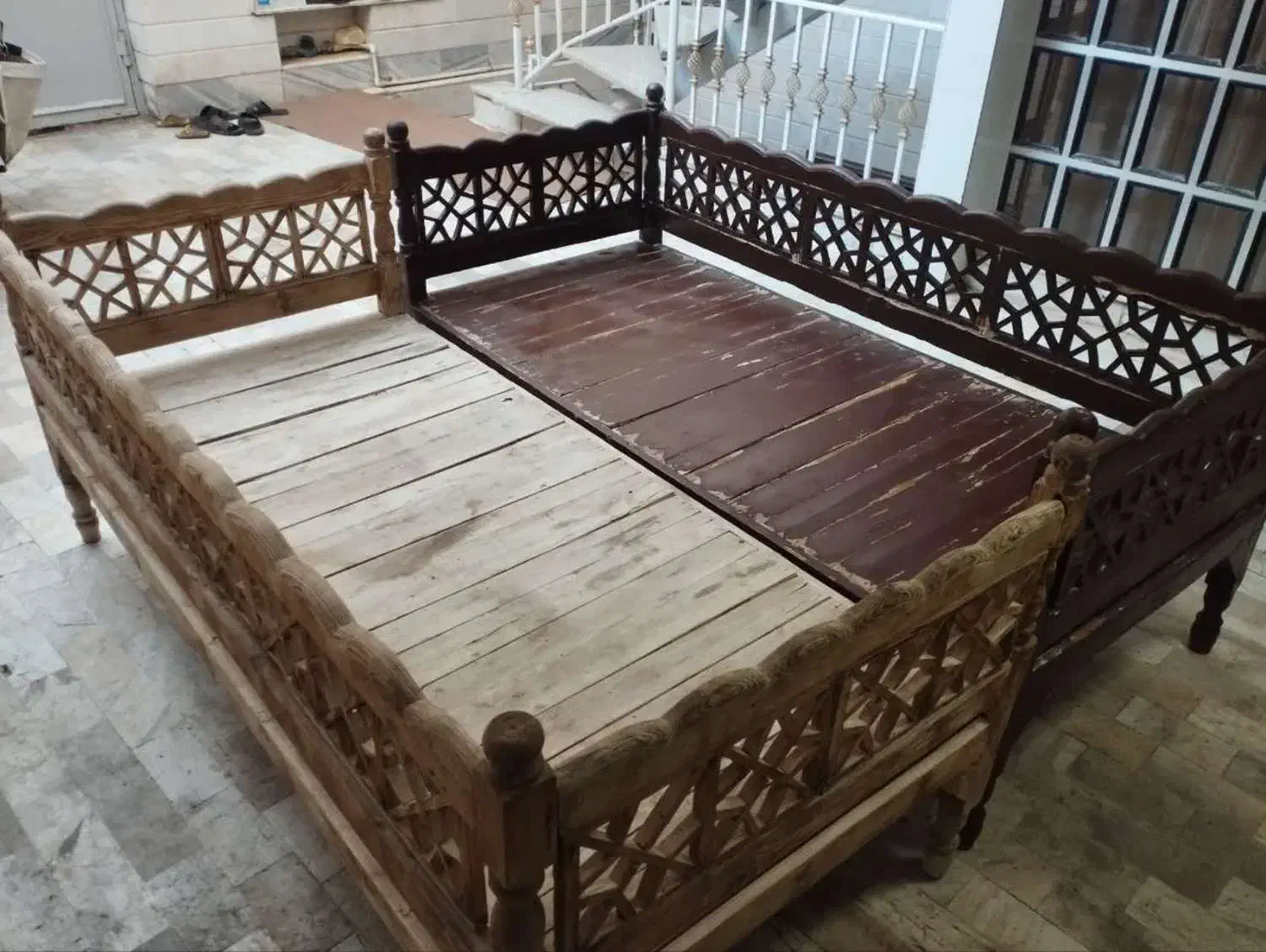 تخت سنتی|تخت و سرویس خواب|قم, انصارالحسین|دیوار