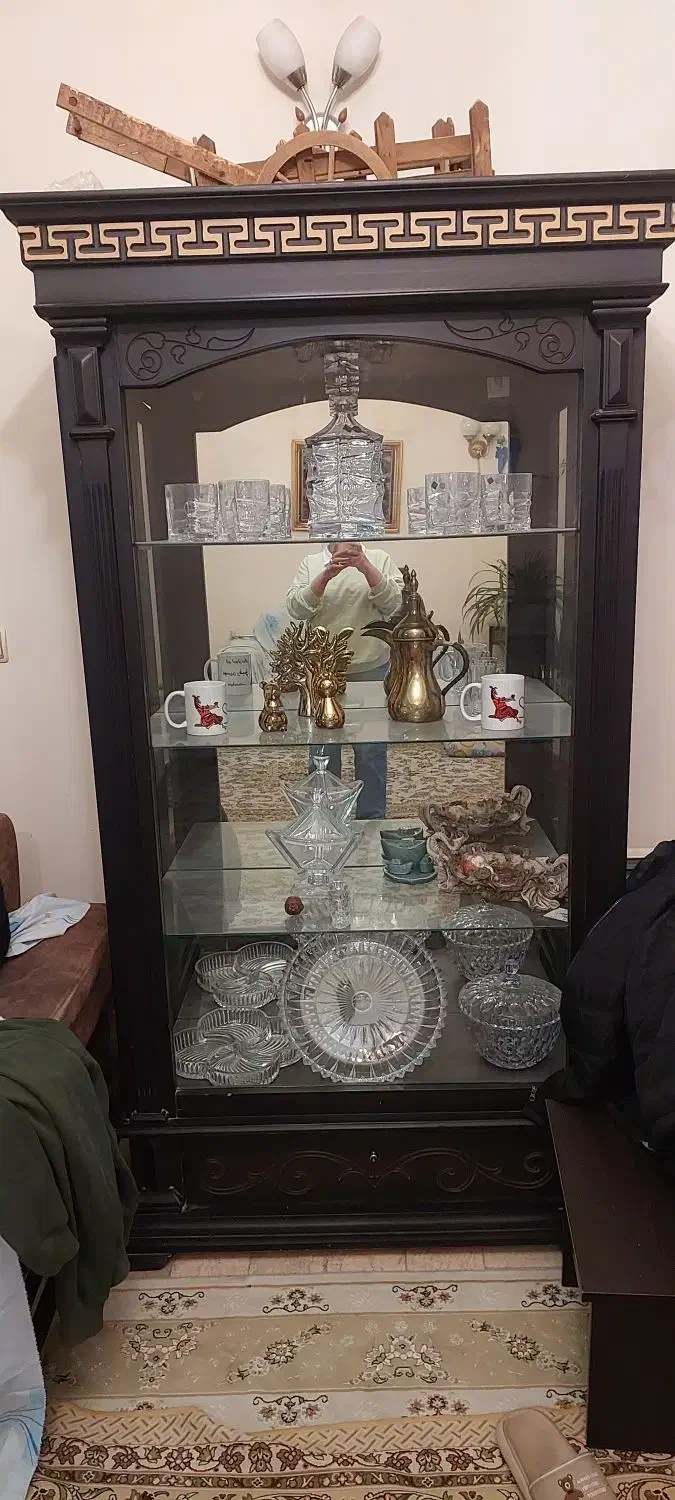 بوفه چوبی|بوفه، ویترین، کنسول|فردیس, شهرک گلها|دیوار