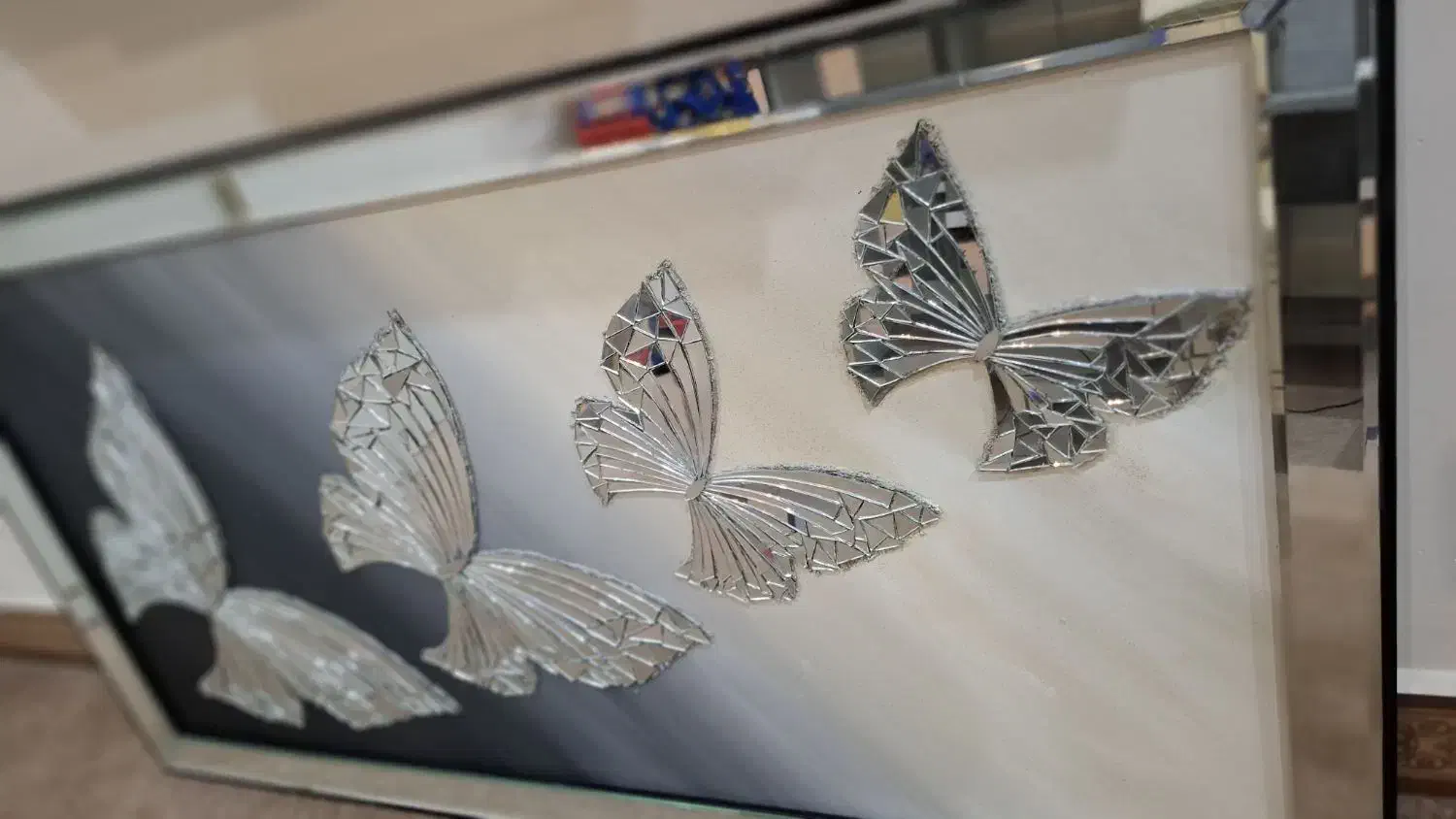 تابلو ینه ای پروانه|تابلو، نقاشی، عکس|بندر ماهشهر, |دیوار