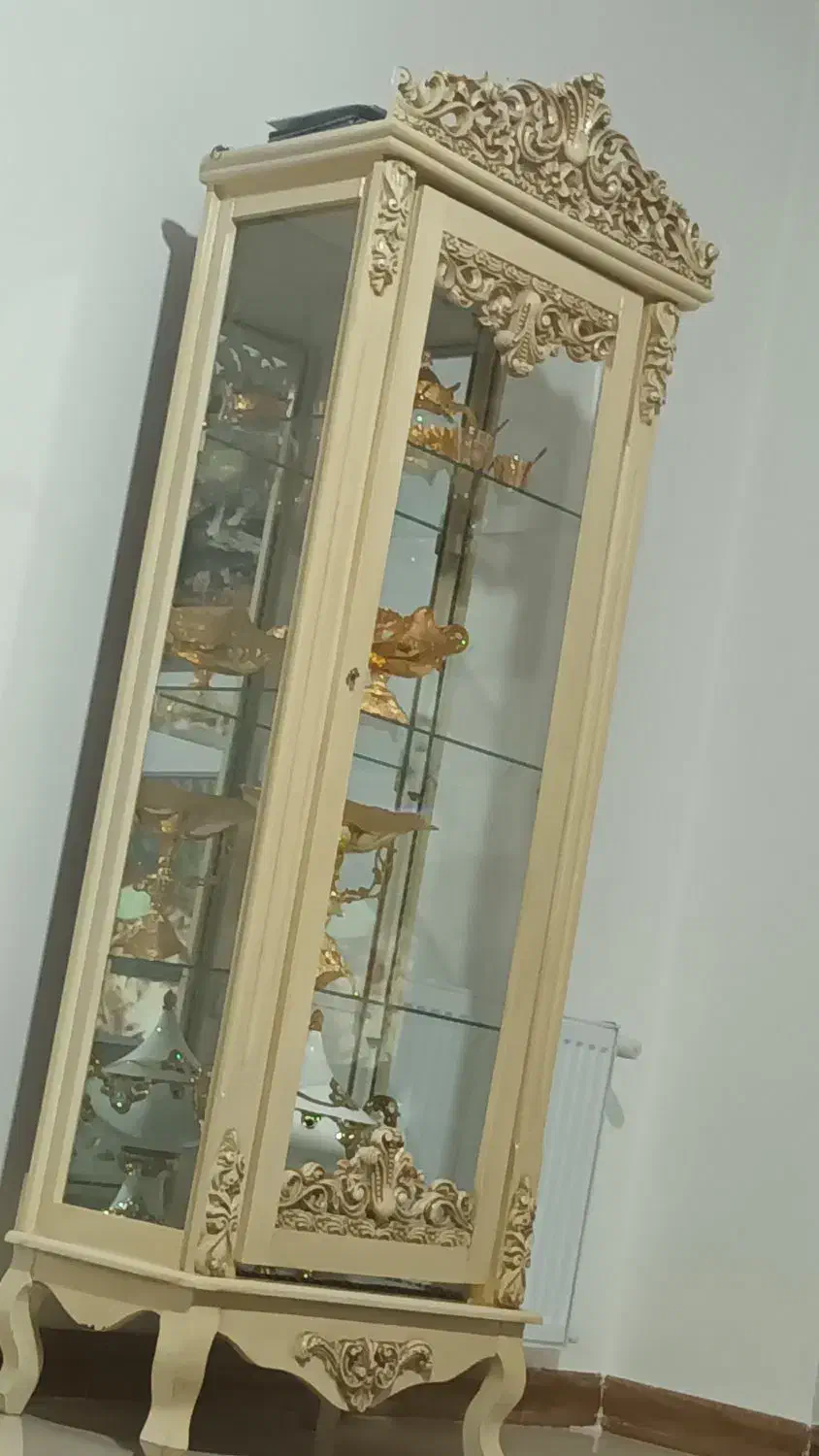 ویترین چوبی چهار طبقه|بوفه، ویترین، کنسول|رباطکریم, رباطکریم|دیوار