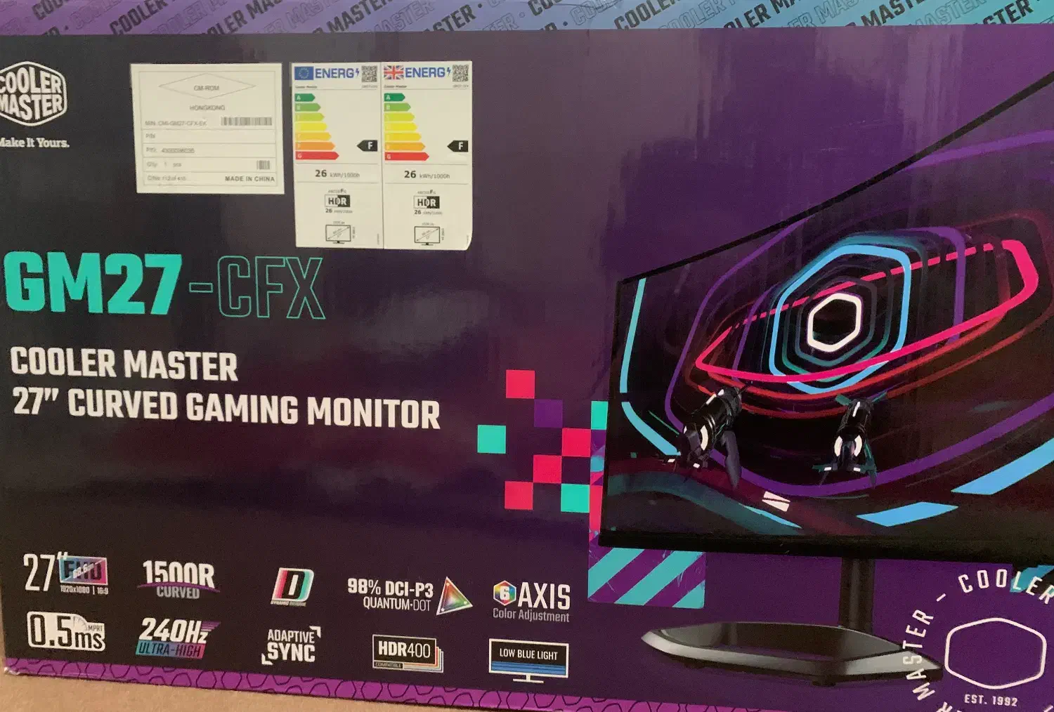 مانیتور cooler master Gm27-CFX|قطعات و لوازم جانبی رایانه|اصفهان, بهارستان|دیوار