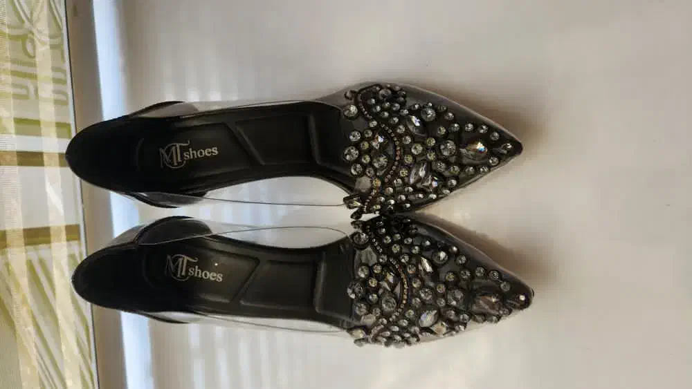 کفش مجلسی نگین‌دار شیک طرح طلقی نو|کیف، کفش، کمربند|نسیم‌شهر, |دیوار