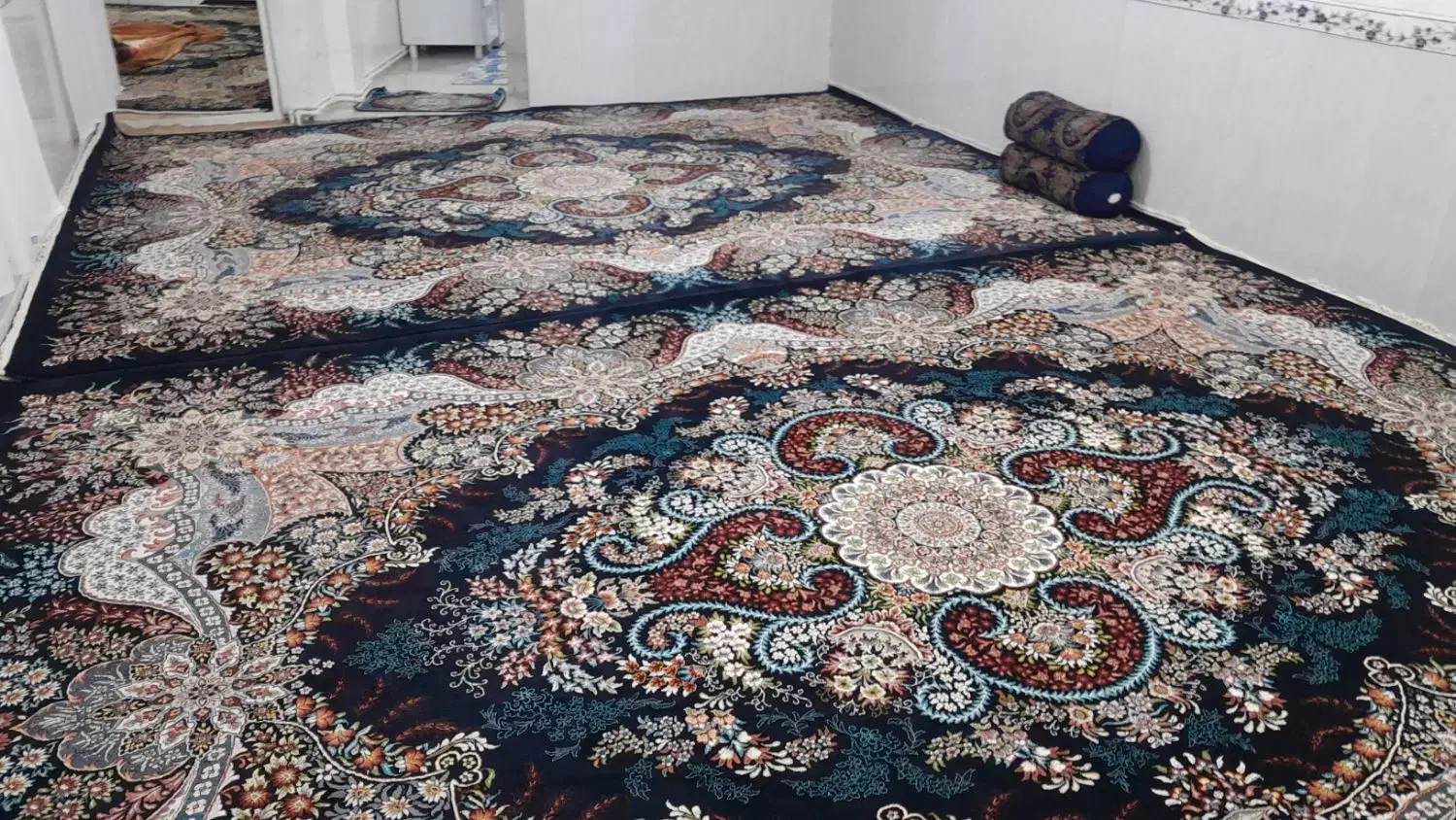 ۲عدد فرش ۱۲متری ۷۰۰شانه|فرش|کنارک, |دیوار