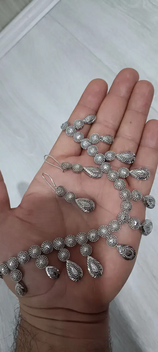 نیم ست نقره|جواهرات|ماکو, |دیوار