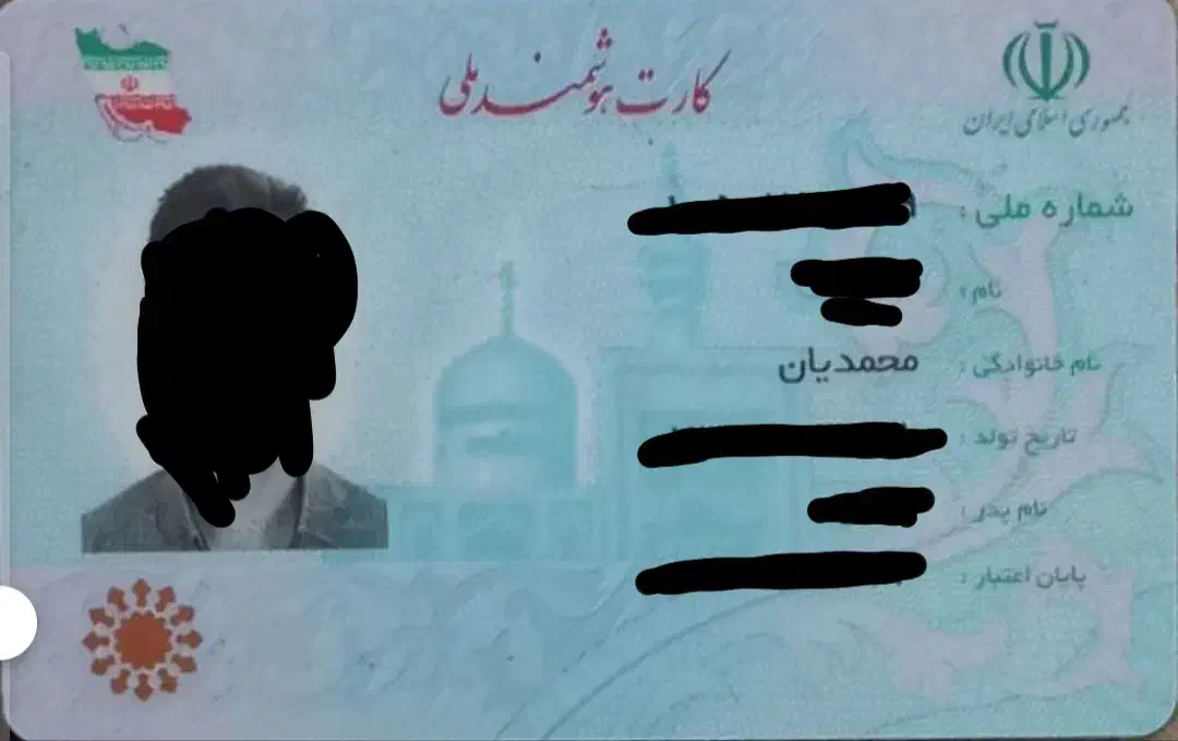 کارت ملی گم شده|اشیا|نیشابور, گنبد سبز|دیوار