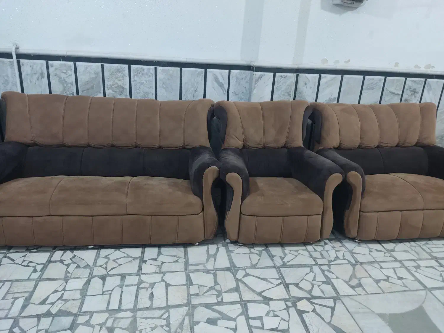 مبل هفت نفره|مبلمان خانگی و میز عسلی|قائم‌شهر, |دیوار