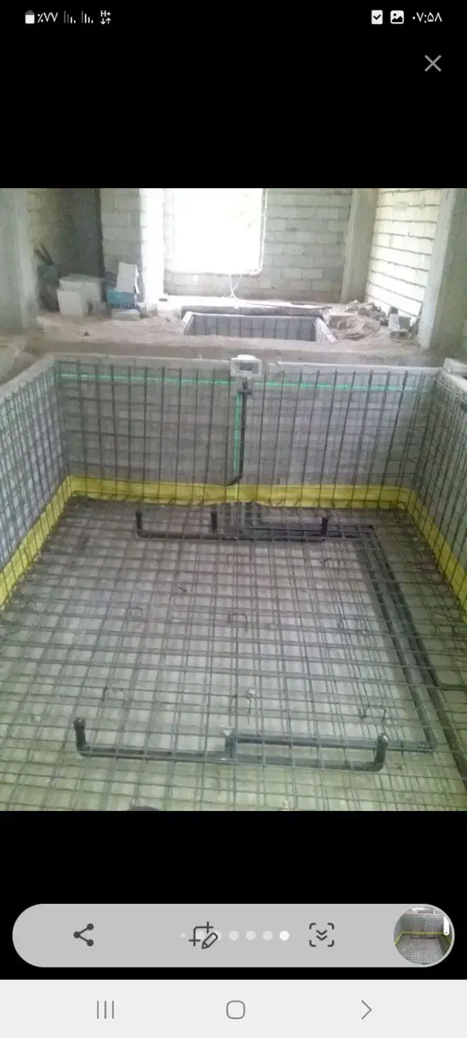 ارماتور بندی استخر و جکوزی/عایق کاری استخر و جکوزی|خدمات پیشه و مهارت|باسمنج, |دیوار