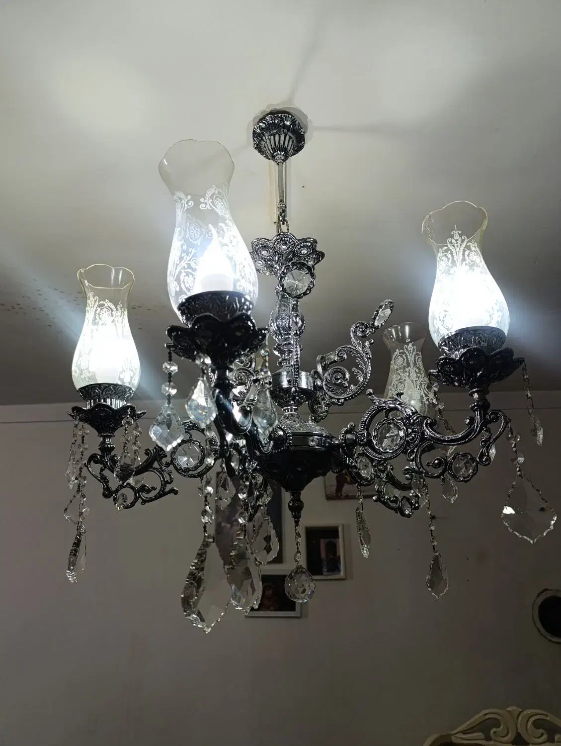 لوستر برنز|لوستر و چراغ آویز|تبریز, |دیوار