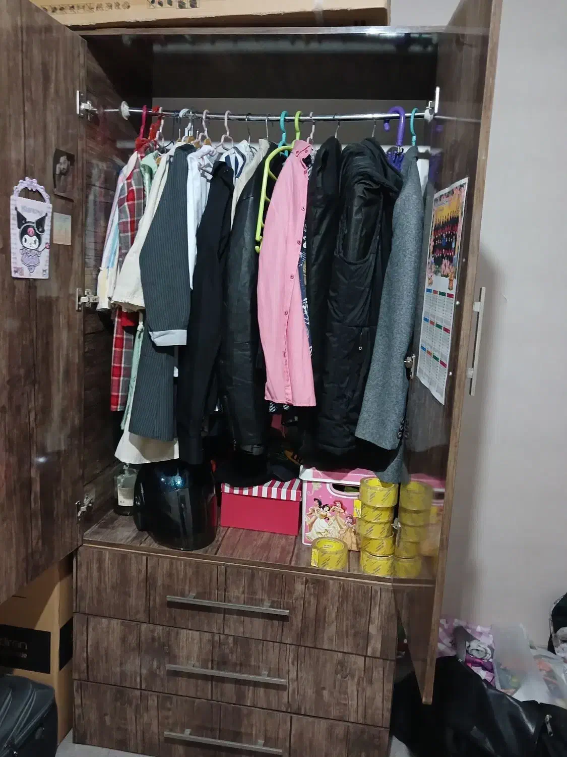 کمد دو درب و سه کشو چوب کمد سالم|جاکفشی، کمد، دراور|اسلام‌شهر, شهرک سالور|دیوار