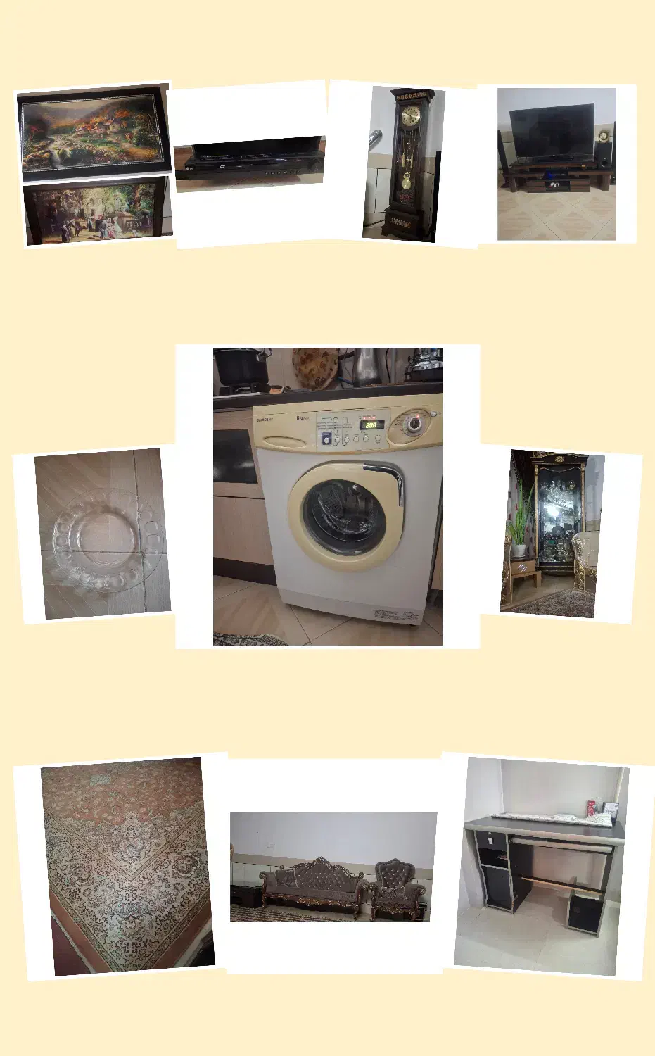 وسایل منزل مبل فرش میز تی وی میز تحریر ساعت ویترین|حراج|دلیجان, |دیوار