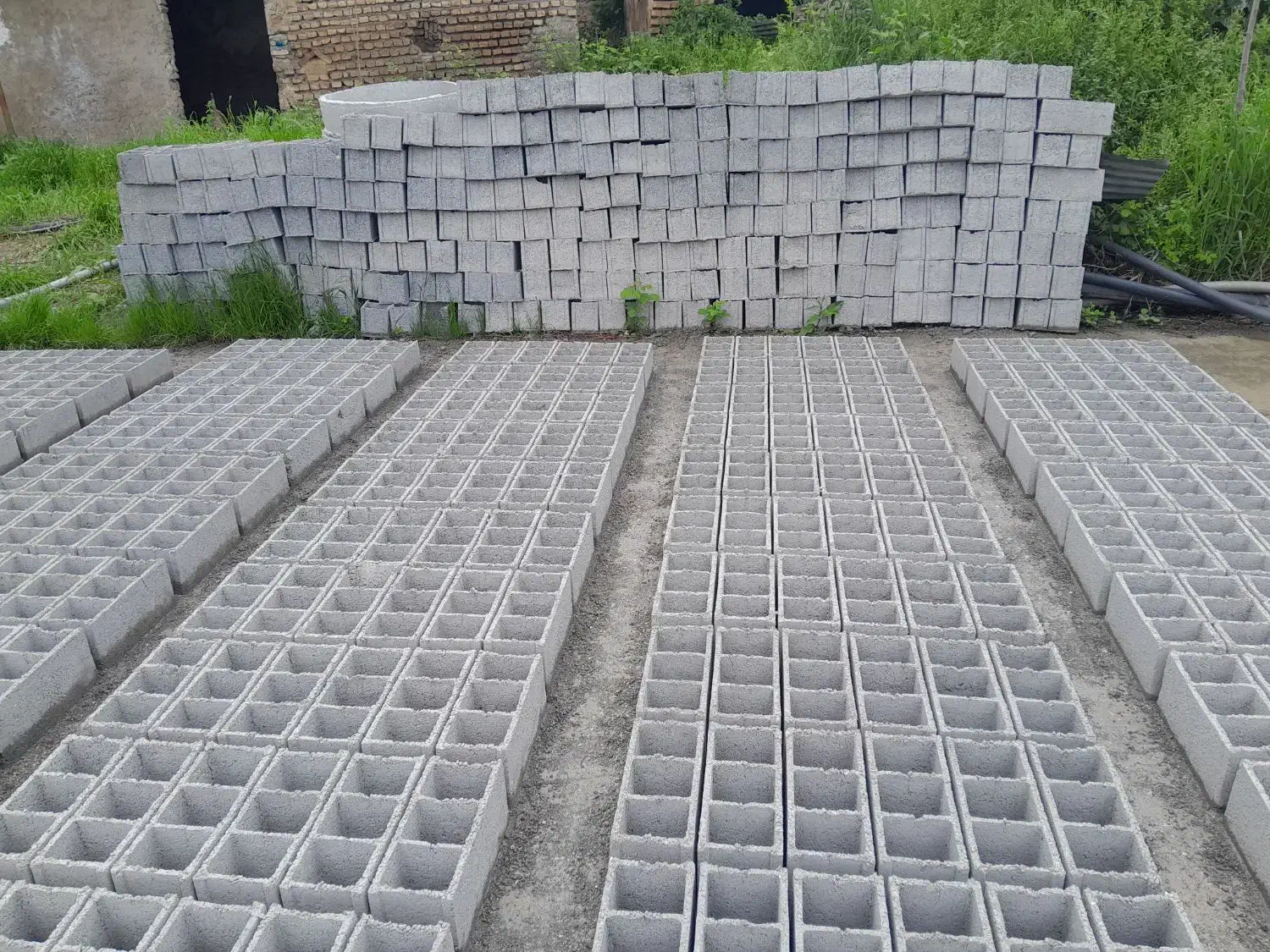 بلوک دیواری وپالانه چاه وپالانه نقمی|مصالح و تجهیزات ساختمان|گرگان, |دیوار