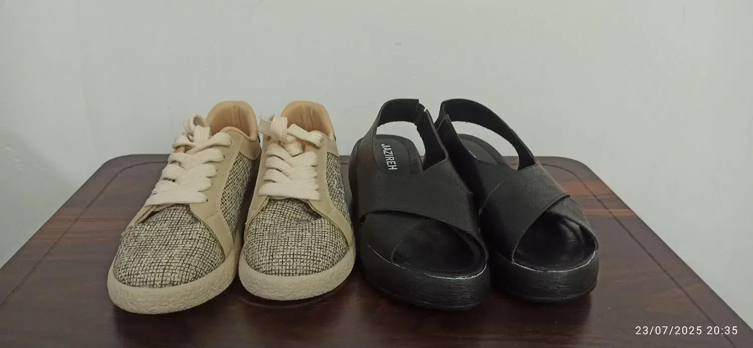 کتونی و صندل نو|کیف، کفش، کمربند|لاهیجان, آهندان|دیوار