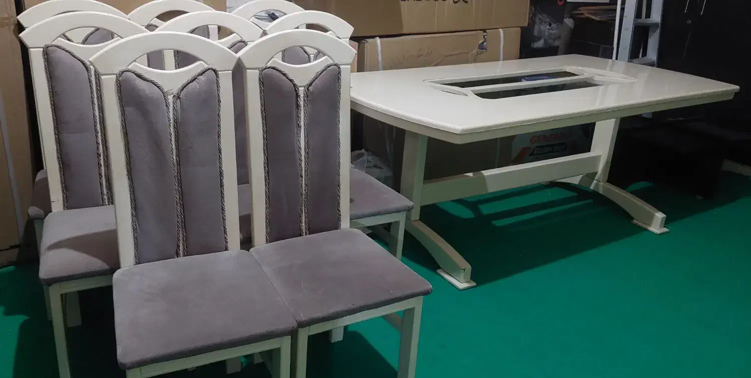 میز نهارخوری ۸ نفره جنس‌محکم با دوام|میز و صندلی غذاخوری|بهبهان, |دیوار