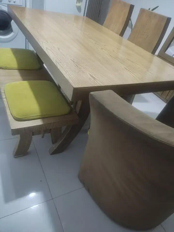 ناهار خوری چوب 6 نفره 7 تومن|میز و صندلی غذاخوری|شیروان (خراسان), |دیوار