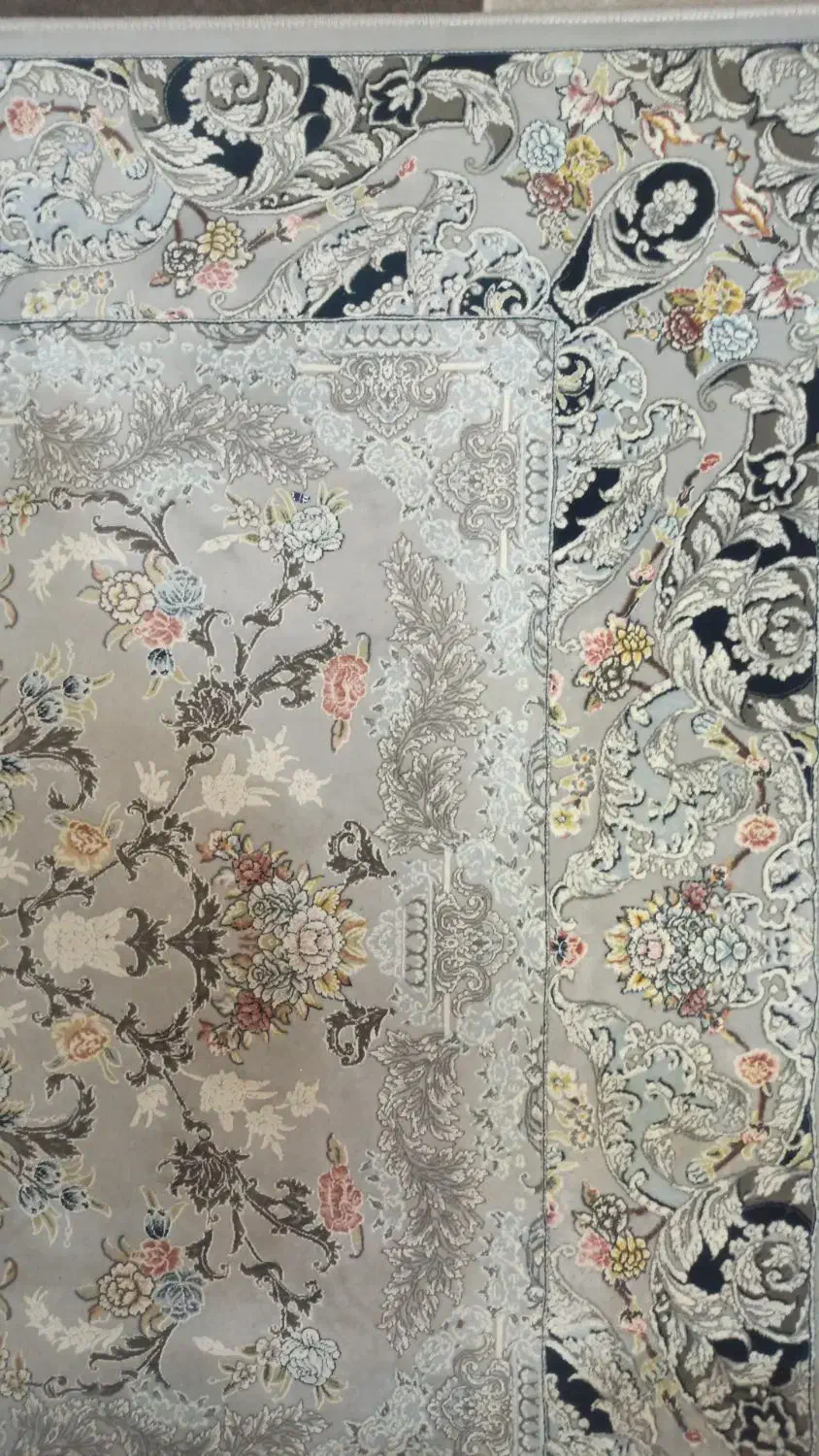 دوتخته فرش ۱۵۰۰ شانه تراکم ۴۵۰۰ گل برجسته|فرش|خرم‌آباد, |دیوار