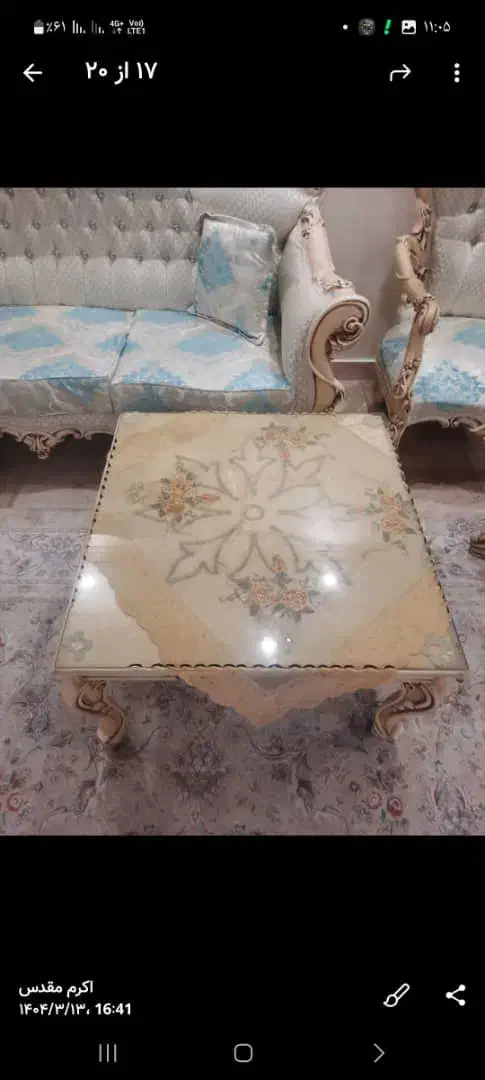 مبلمان ۷ نفره با ناهار خوری ۸ نفره|مبلمان خانگی و میز عسلی|تهران, قاسمآباد|دیوار