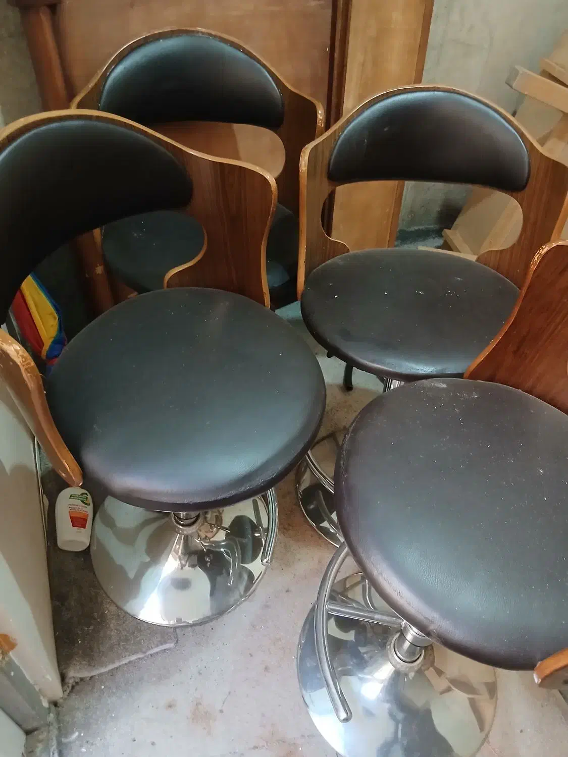 سلام چهار عدد صندلی پایه استیل بلند|میز و صندلی غذاخوری|تهران, زعفرانیه|دیوار