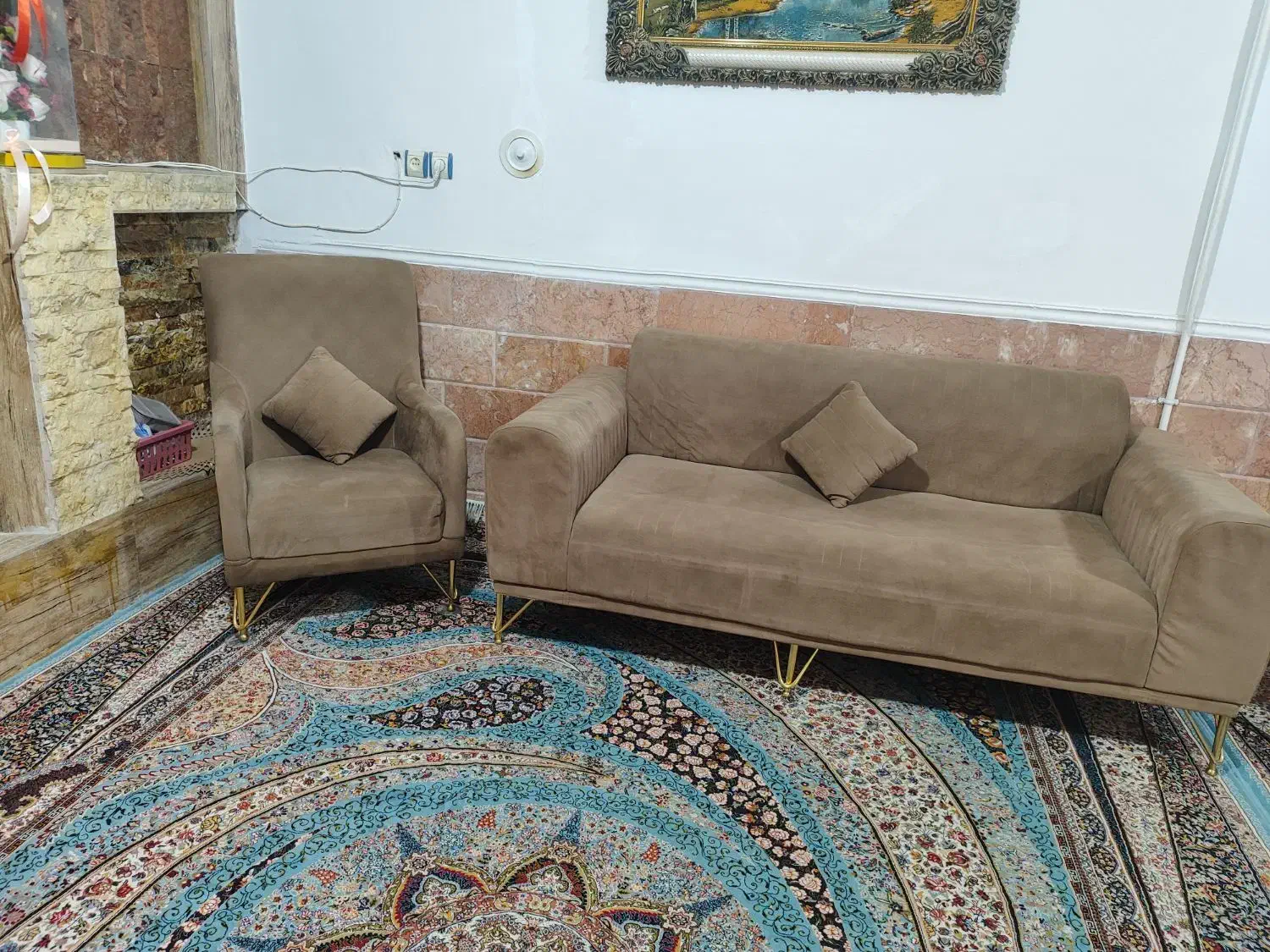 مبل شیک و خاص ۷ نفره|مبلمان خانگی و میز عسلی|زابل, |دیوار