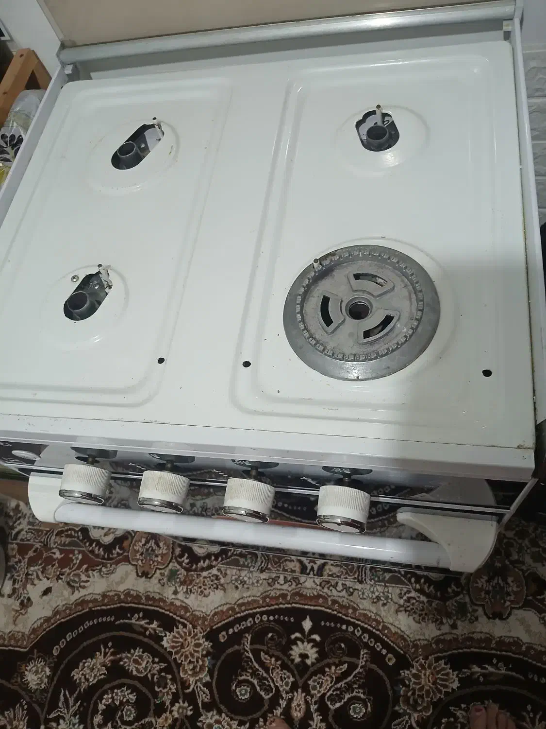 گاز 4شعله مدل فر فندک دار|اجاق گاز و لوازم برقی پخت‌وپز|بندر انزلی, بشمن|دیوار