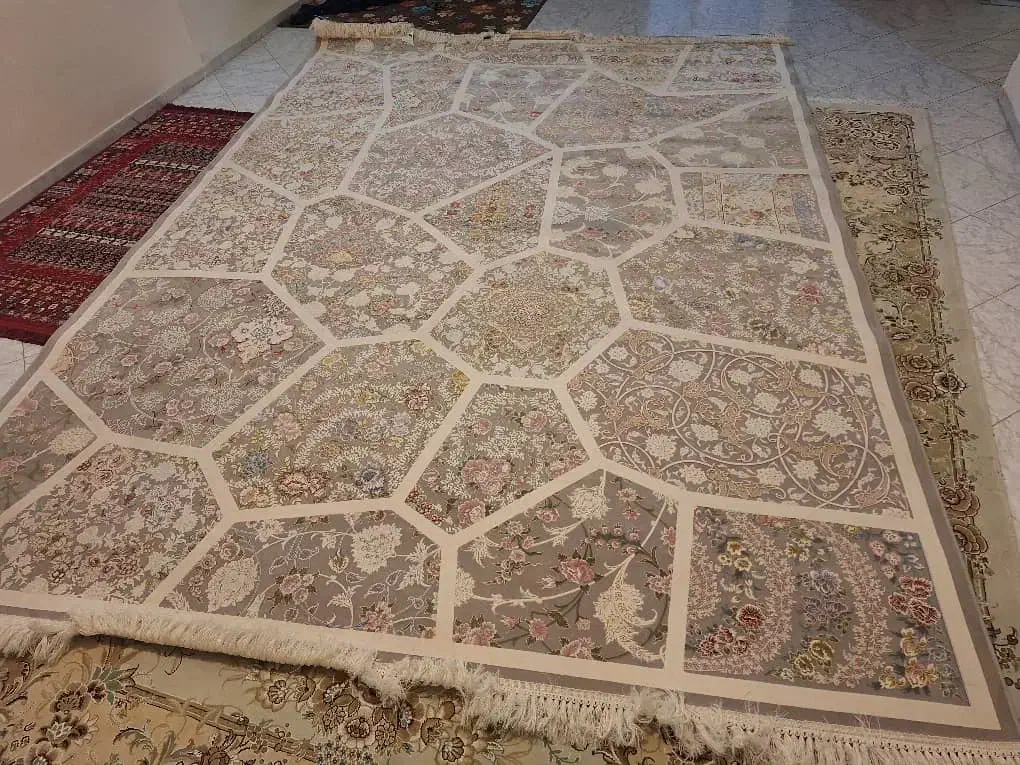 فرش ۹ متری گل برجسته افشان با پادری|فرش|مشهد, آزادشهر|دیوار