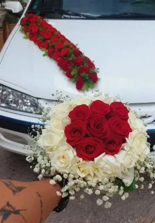 تزیین با گل رز طبیعی(کمترین قیمت رز در قصر گل)|گل و گیاه طبیعی|کرمان, |دیوار